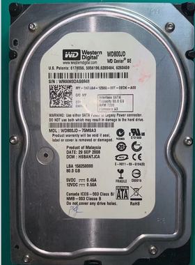 西数硬盘配件磁头电路板WD800JD-75MSA3板号2060-701335-005