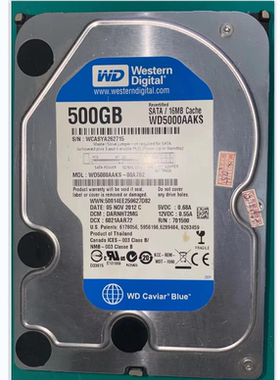 西数硬盘配件磁头电路板WD5000AAKS-00A7B2板号2060-701590-001