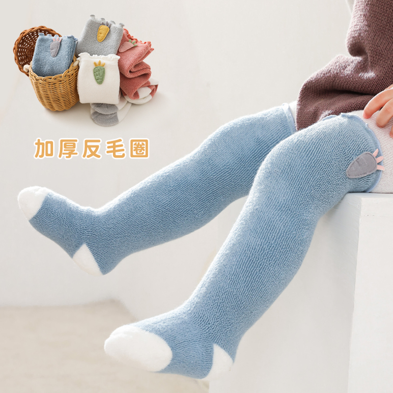 加厚保暖3个月防勒无骨长筒袜