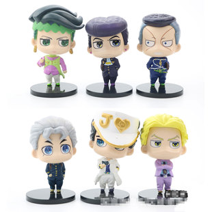 Q版 JOJO乔乔巴纳的奇妙冒险盲盒袋公仔玩偶模型玩具手办蛋糕装饰