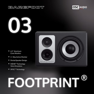 Footprint Sound Barefoot 监听音箱 有源 三分频 国行现货