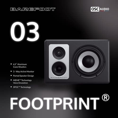 BarefootSound监听音箱三分频