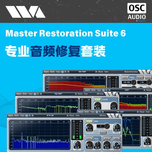 正版Wave Arts Master Restoration Suite 6 专业音频修复套装