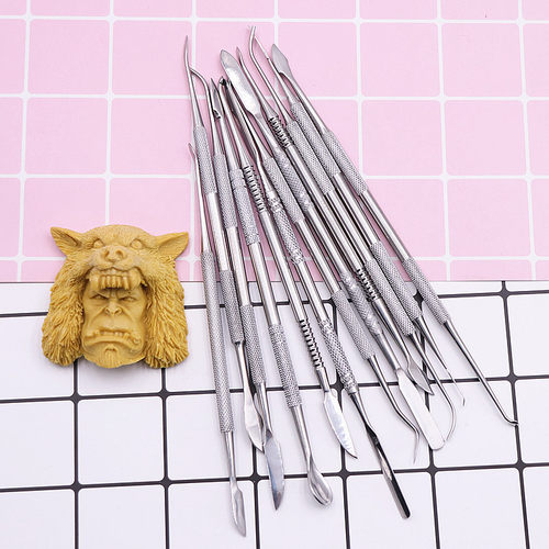 精钢泥塑刀石粉diy手办工具粘土