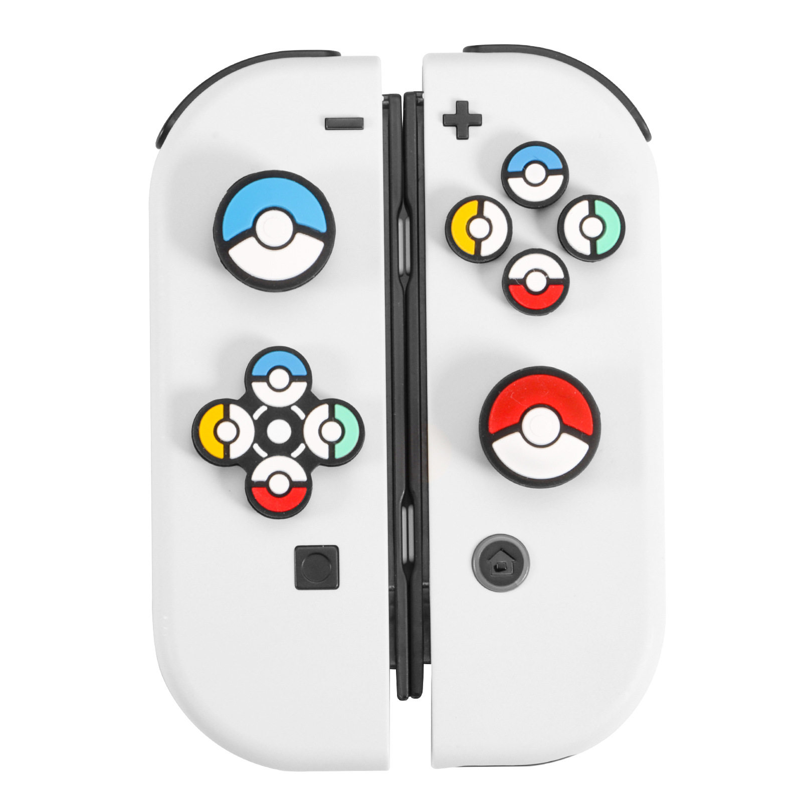 任天堂switch宝可梦精灵球摇杆帽按键帽十字按键贴ns硅胶方向