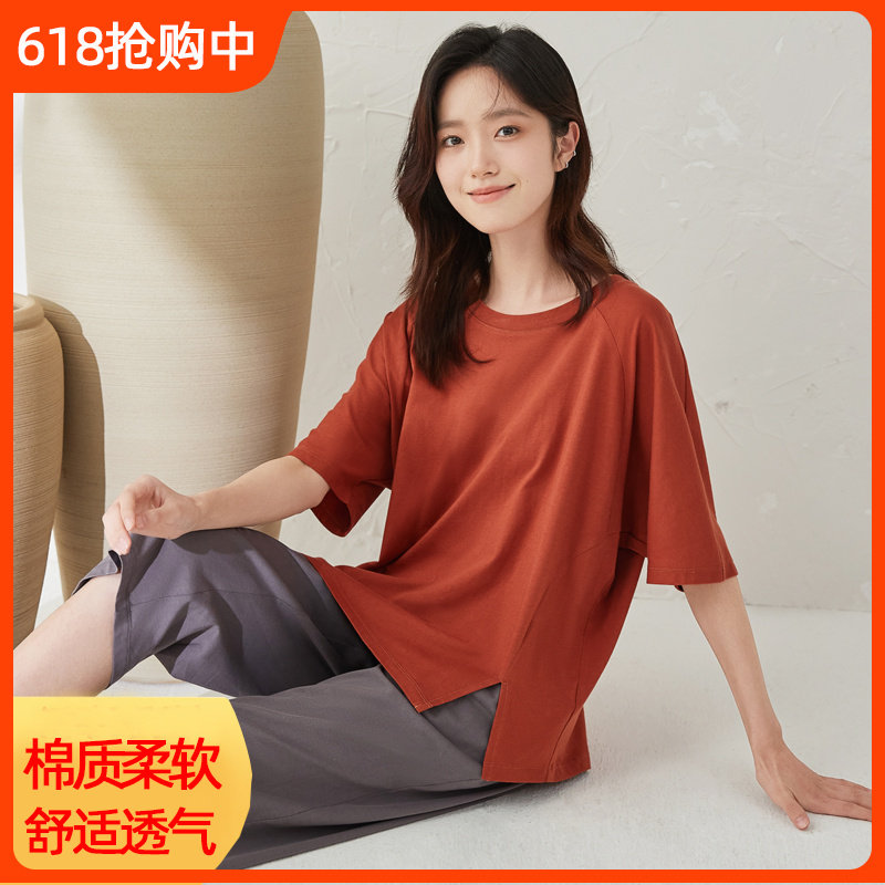 顶瓜瓜夏季新品情侣短袖纯棉宽松