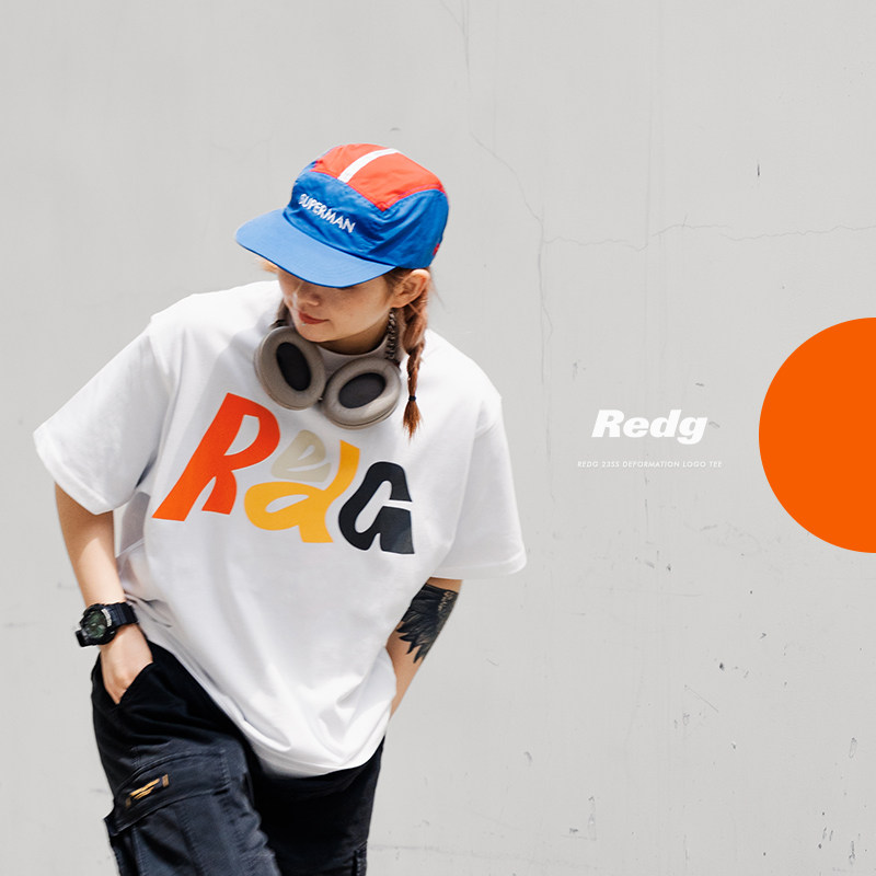 REDG短袖街头无性别重磅T恤宽松