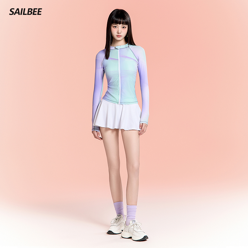游泳衣女防晒长袖浮潜水服套装