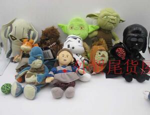 星球大战Star Wars机器人尤达大师楚巴卡毛绒玩具公仔