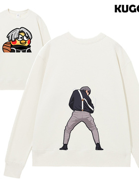 蔡徐坤IKUN小黑子鸡表情你太美卫衣篮球爱坤衣服儿童装男女宽松