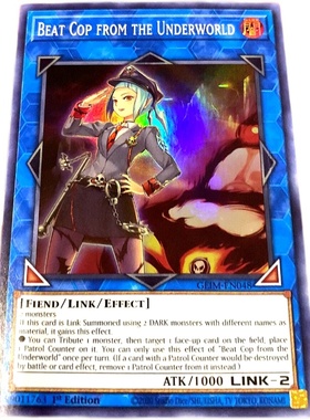 游戏王 美英一刷  GEIM-EN048 SR 魔界的警逻课 死亡警察 Y3B