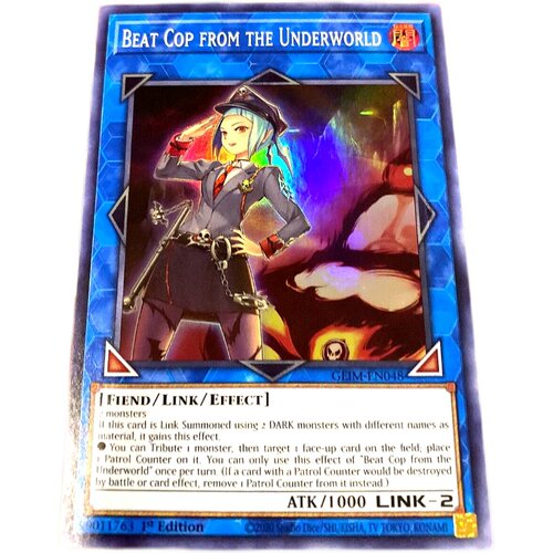 游戏王 美英一刷  GEIM-EN048 SR 魔界的警逻课 死亡警察 Y3B