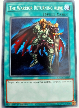 游戏王 美英一刷 KICO-EN052 R 战士生还 LD1