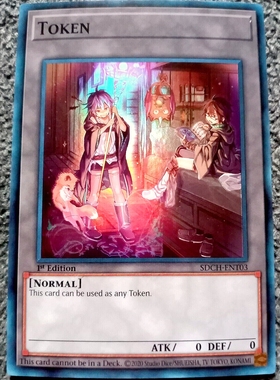 游戏王 美英一刷SDCH-ENT03 SR 火灵使 地灵使 衍生物 TOKEN KN2