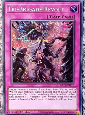 游戏王 美英一刷 MP21-EN212  SER 铁兽的抗战 御敌 D7A