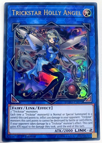 游戏王 美英一刷MP18 DUPO  UR 淘气仙星.霍莉安琪儿 原画异画Y8A