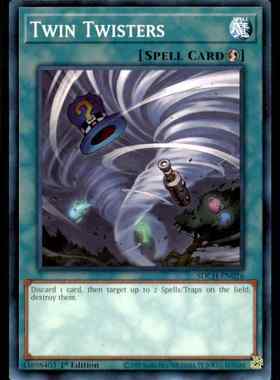 游戏王 美英一刷 SDCH-EN026 N 双龙卷 X1A