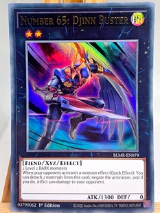 游戏王美英一刷BLMR-EN079 UR编号No.65 裁断魔人 裁决破坏者 Z7A