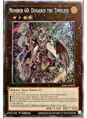 游戏王 美英一刷RA02-EN037 SCR No.60 刻不知之杜加雷斯 FM3