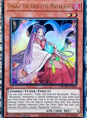 游戏王 美英一刷 MAMA-EN016 UR 丽之魔妖-妲姬 S8A AH3