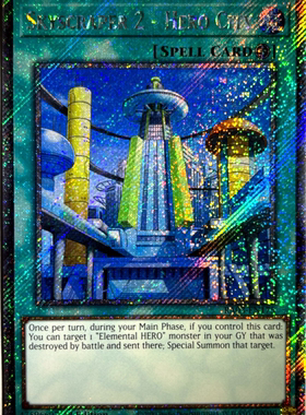 游戏王美英一刷RA03-EN175 SCR摩天楼2-英雄都市 JH