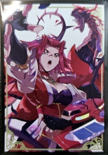 游戏王5DS 动漫妹套十六夜亞紀 秋 卡套套套 黑蔷薇龙CV2