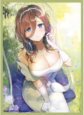 游戏王动漫妹套 五等分花嫁 中野三玖 C96 限定 卡套 牌套 BA1