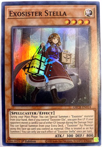 游戏王 美英一刷grcr-en014 SR  救祓少女·斯特拉 R8B JH2
