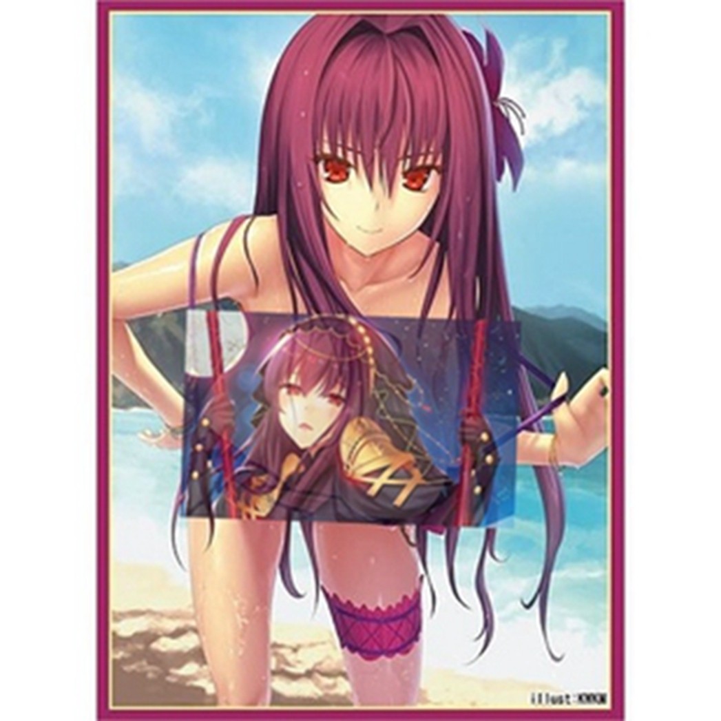 动漫妹套 fate fgo 斯卡哈 师匠 水着 c91会场限定卡套牌套 6dl