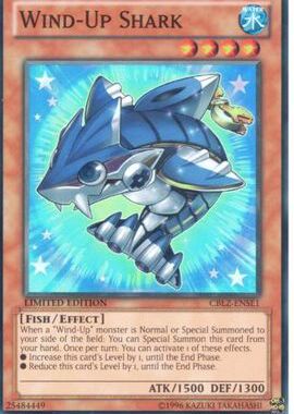 游戏王 美英限刷 CBLZ SR 面闪  发条鲨 1R 3