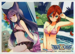 游戏王动漫妹套 WIXOSS ミュウ＆リル 水着 限定 卡套 牌套 2E4