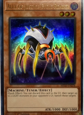 游戏王美英1刷MP25-EN278UR AOJ正义盟军周期解读虫循环读取者MT2