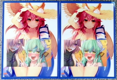 动漫妹套 FATE FGO 玉藻前 水着 透明 会场限定卡套 牌套  GF2