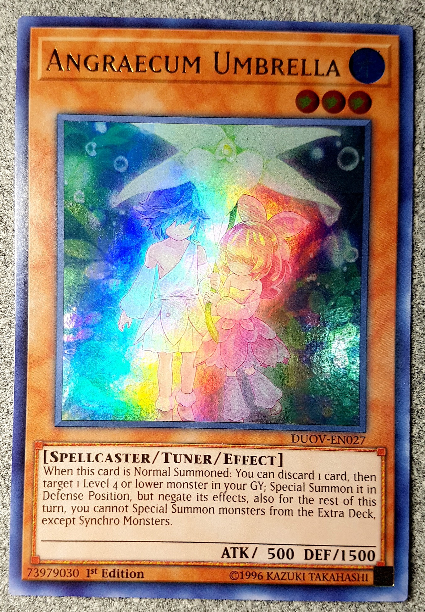 游戏王  美英一刷 duov-en027 ur 相爱之彗星兰伞  e6b