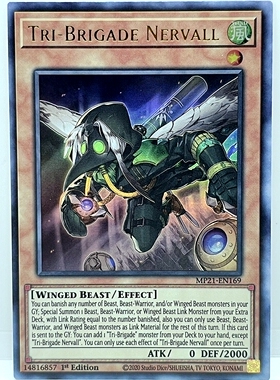 游戏王 美英一刷 MP21-EN169 UR 铁兽战线 纳贝尔 Z7B