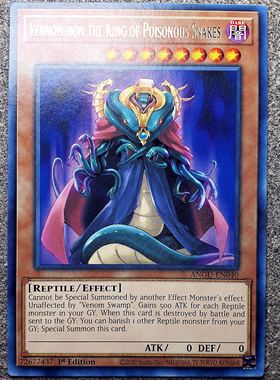 游戏王 美英一刷 ANGU-EN040 R  毒蛇王 维诺米隆 Y4C LJ2