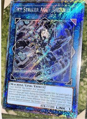 游戏王美英一刷RA03-EN070 PSCR 闪刀姬-雫空高级战姬 oi