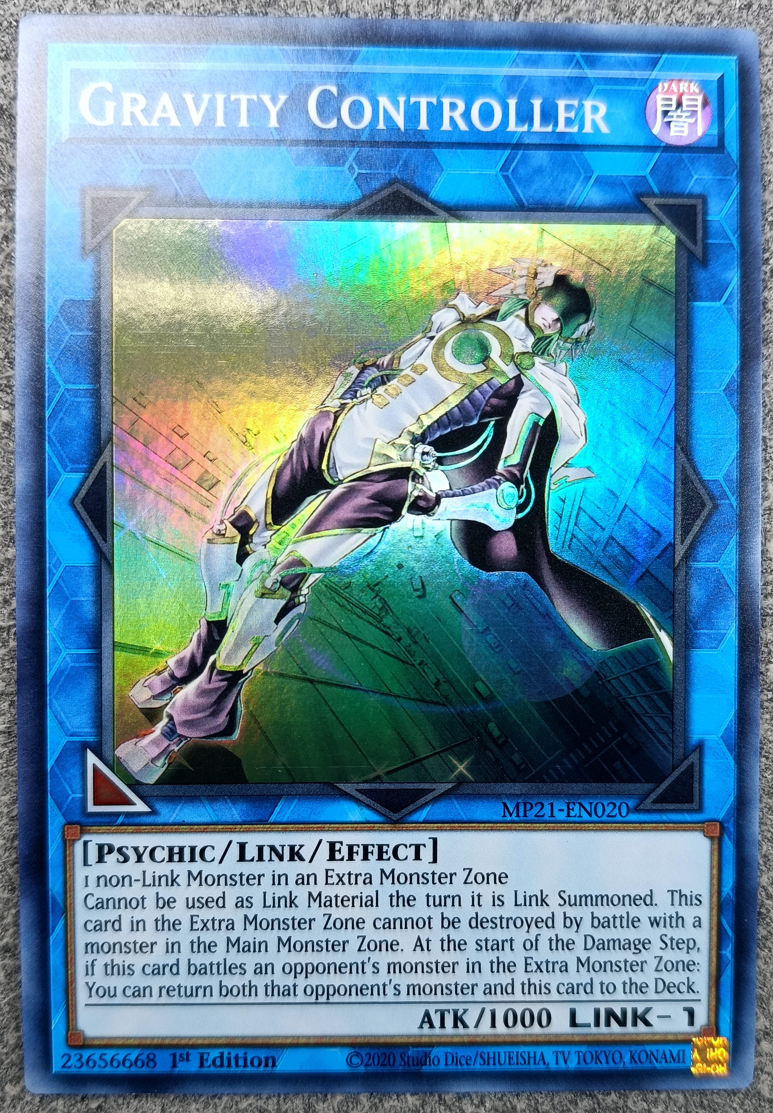 游戏王美英一刷 MP21-EN020 SR重力控制者 K7B BV24