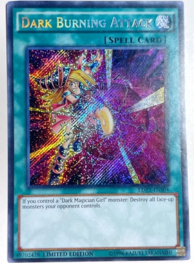 游戏王美英一刷LDK2-ENS04 SCR 黑·魔·导·爆·裂·破3M1黑魔女