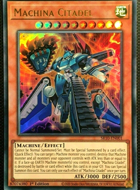 游戏王 美英一刷 SR10-EN001 UR 机甲上校  V3C