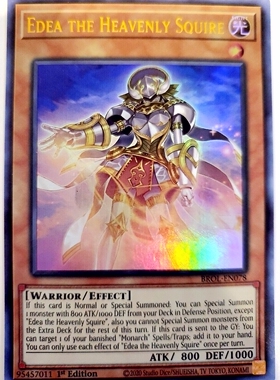 游戏王 美英一刷  BROL-EN078 UR 天帝从骑 爱迪娅 Q2A