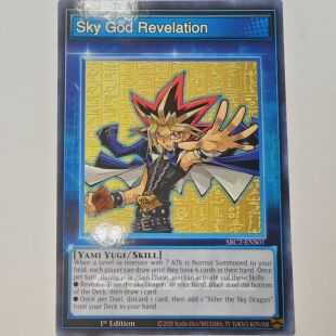 游戏王美英1刷SBC2-ENS01N Sky God Revelation人物技能卡tokenRP