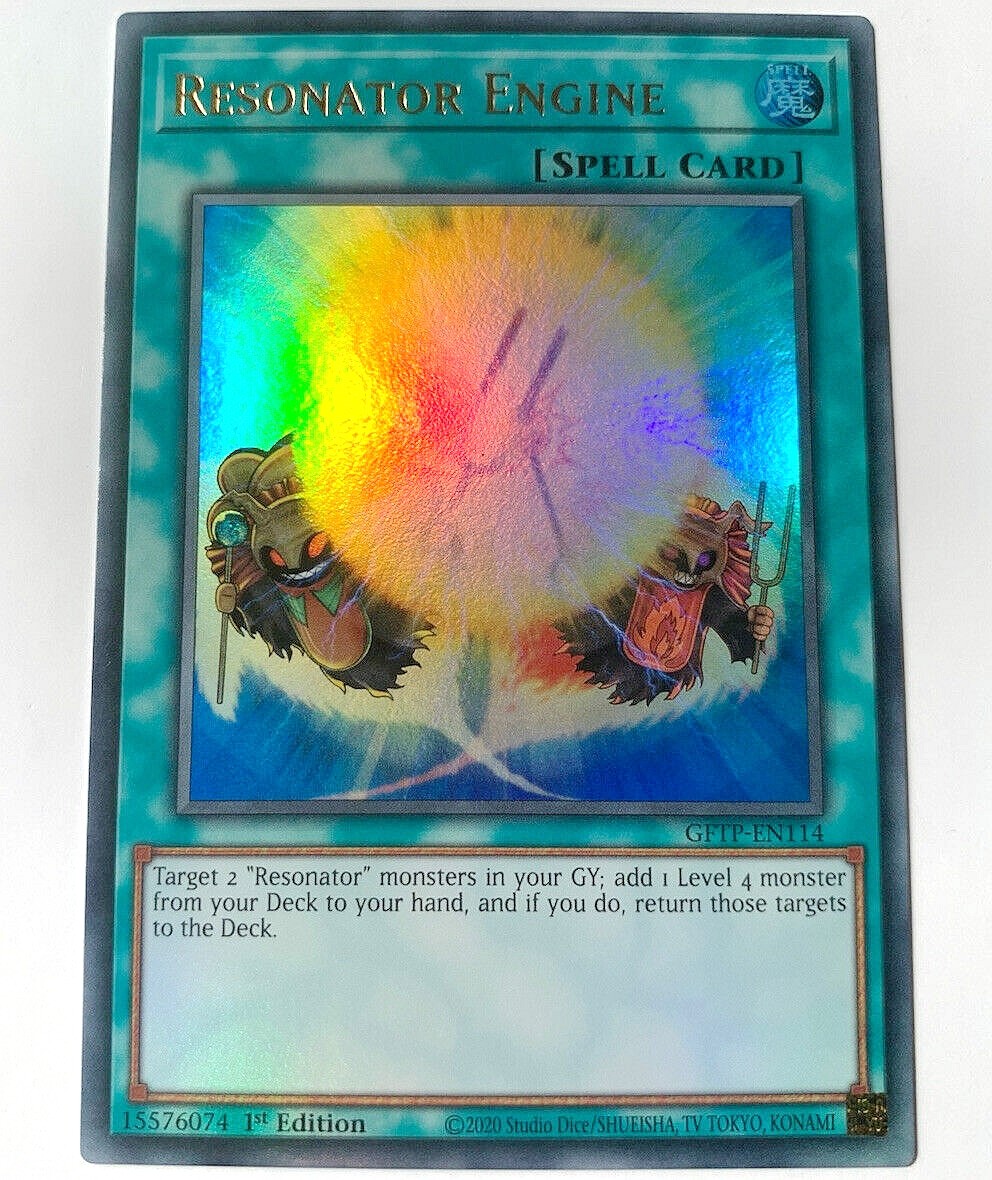 游戏王 美英一刷 GFTP-EN114  UR  共鸣者引擎 B4A