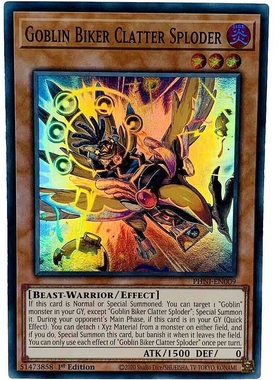 游戏王 美英一刷PHNI-EN009 SR 格布林百罗刹 爆音克拉塔 特 GM2