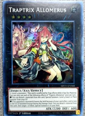 游戏王 美英一刷 MP21-EN068 SR 阿洛美勒丝之虫惑魔 R9A RH Ri3