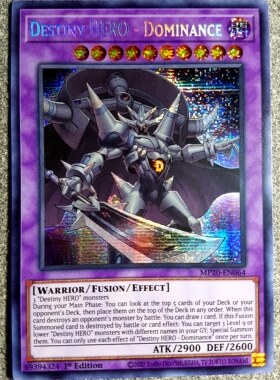 游戏王 美英一刷 MP20-EN064 SER 命运英雄 统治人 MC2