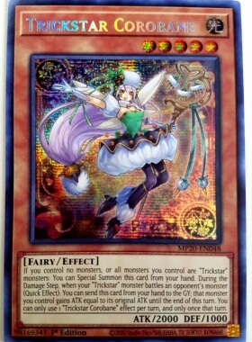 游戏王 美英一刷 MP20-EN048 SER 淘气仙星·卡罗贝恩  H6B