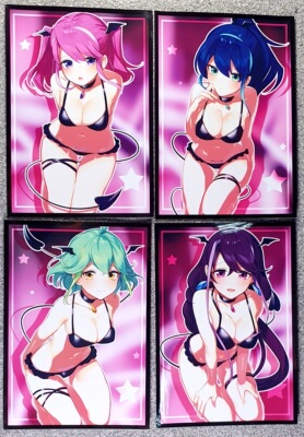 游戏王动漫妹套ARC-V 柚子 塞瑞娜 凛 琉璃 魅魔限定卡套牌套 DV1