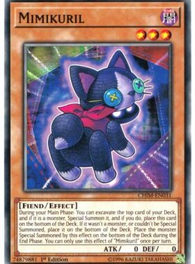 游戏王 美英一刷 CHIM-EN031 N  亚克力玩偶怪 CM1