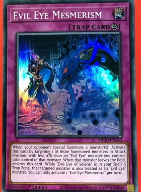 游戏王 美英一刷  MP20-EN243 SR 死配之咒眼 JD1